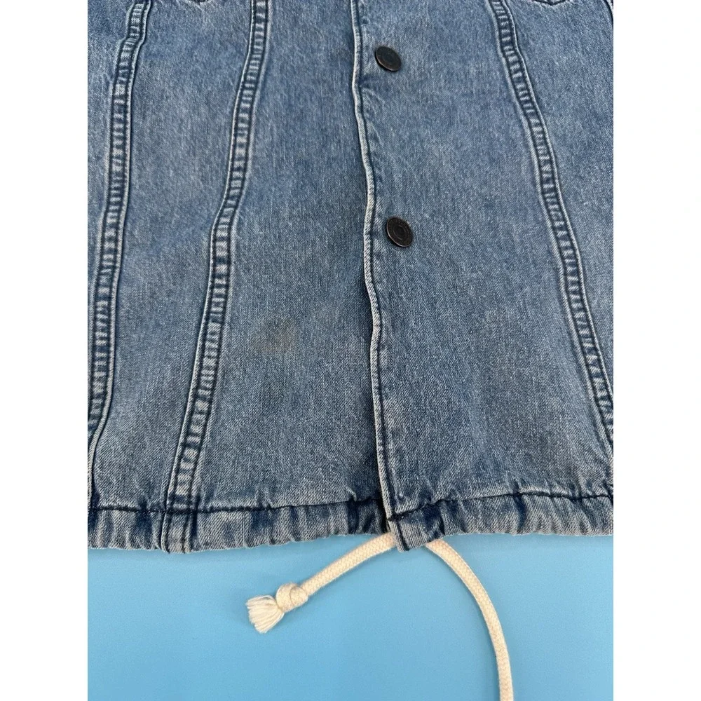 RARE Levi Strauss BIG E Premium Denim Jacket Men's Size M Trucker Snap Med Wash‎